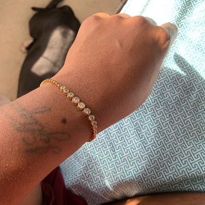 Henri Bendel Gold Tone Luxe Uptown bracelet